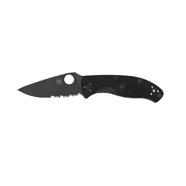 Spyderco, Tenacious, 3.39" Folding Knife, Black, 8Cr13MoV
