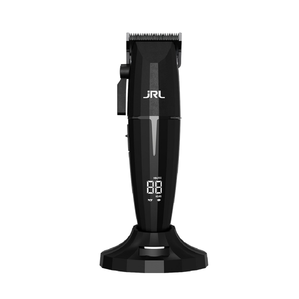 RL Onyx 2020C Professional Cordless Hair Clipper for Barber Hair Cutting, Smart-Clip Technology Prevents Blade Drag, Reset IQ Charging Dock, For Fading, Dual-Speed 6000–7500 RPM Motor, Black