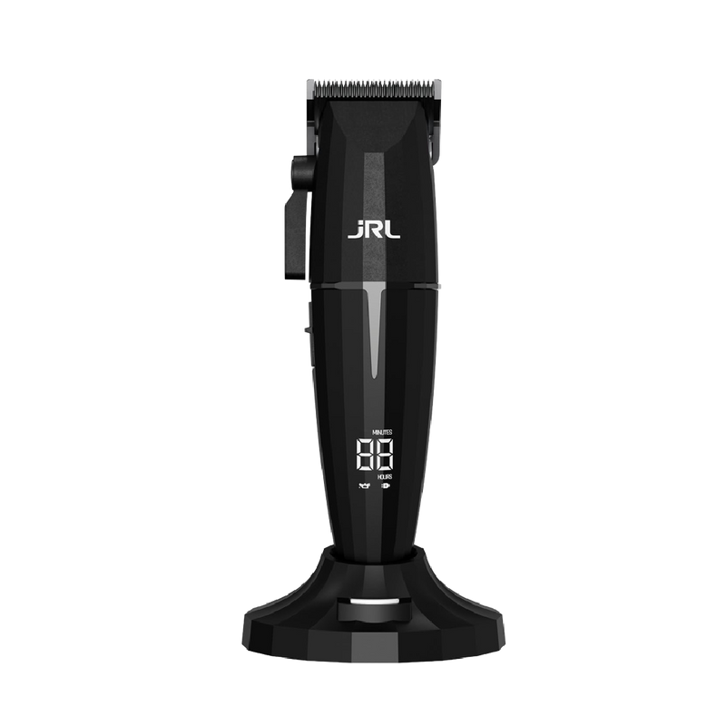 RL Onyx 2020C Professional Cordless Hair Clipper for Barber Hair Cutting, Smart-Clip Technology Prevents Blade Drag, Reset IQ Charging Dock, For Fading, Dual-Speed 6000–7500 RPM Motor, Black