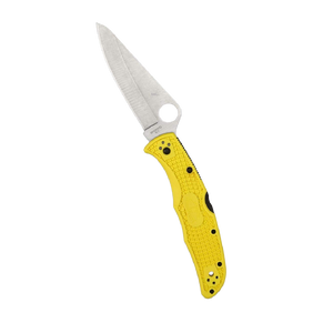 Spyderco Pacific Salt 2 Lightweight Knife with 3.78" Corrosion Resistant H-1 Steel Blade and Black Non-Slip FRN Handle