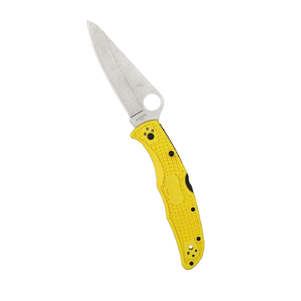 Spyderco Pacific Salt 2 Lightweight Knife with 3.78" Corrosion Resistant H-1 Steel Blade and Black Non-Slip FRN Handle