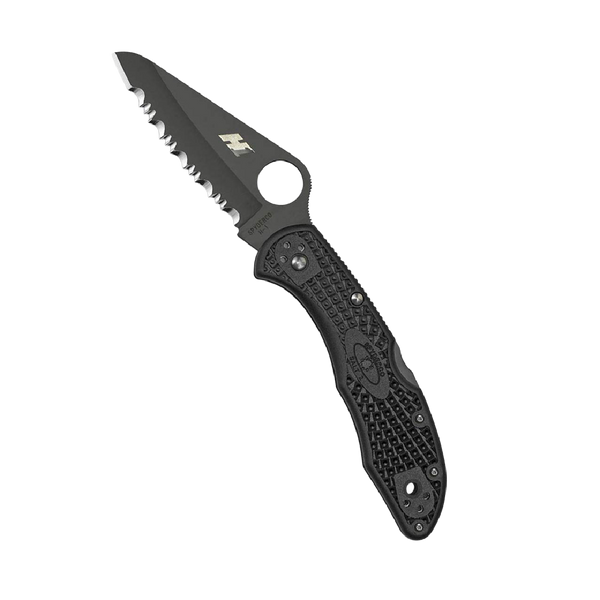 Spyderco Salt 2 Lightweight Knife with 3" H-1 Ultra-Corrosion Resistant Steel Blade and Black FRN Handle - SpyderEdge - C88SBBK2