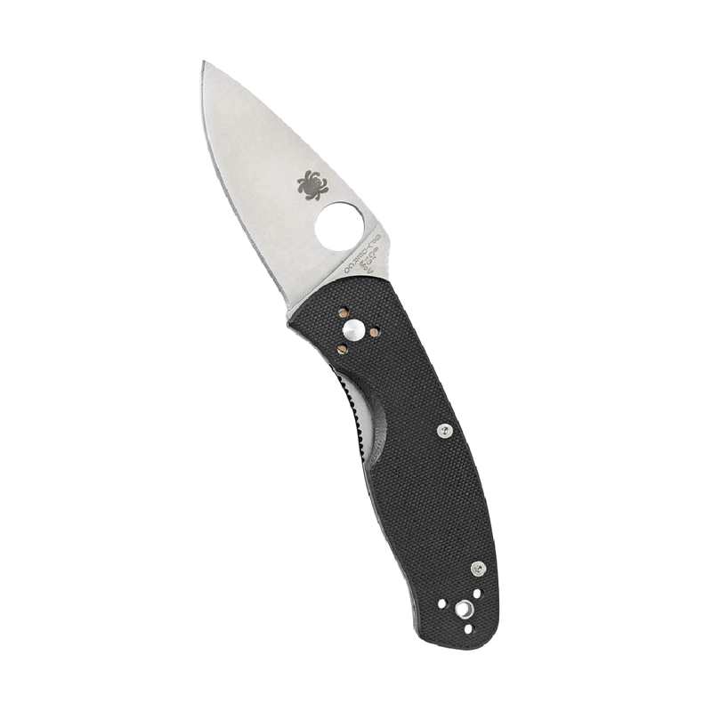 Spyderco Persistence Value Knife with 2.77" Stainless Steel Blade and Durable Black G-10 Handle - PlainEdge - C136GP