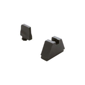 AMERIGLO Optic Compatible Sight Set for Glock - 2XL Tall Black Serrated .350" Front, Flat Black .429" Rear