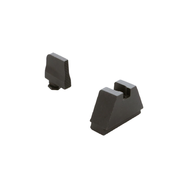 AMERIGLO Optic Compatible Sight Set for Glock - 2XL Tall Black Serrated .350" Front, Flat Black .429" Rear