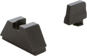 AMERIGLO Optic Compatible Sight Set for Glock - 2XL Tall Black Serrated .350" Front, Flat Black .429" Rear