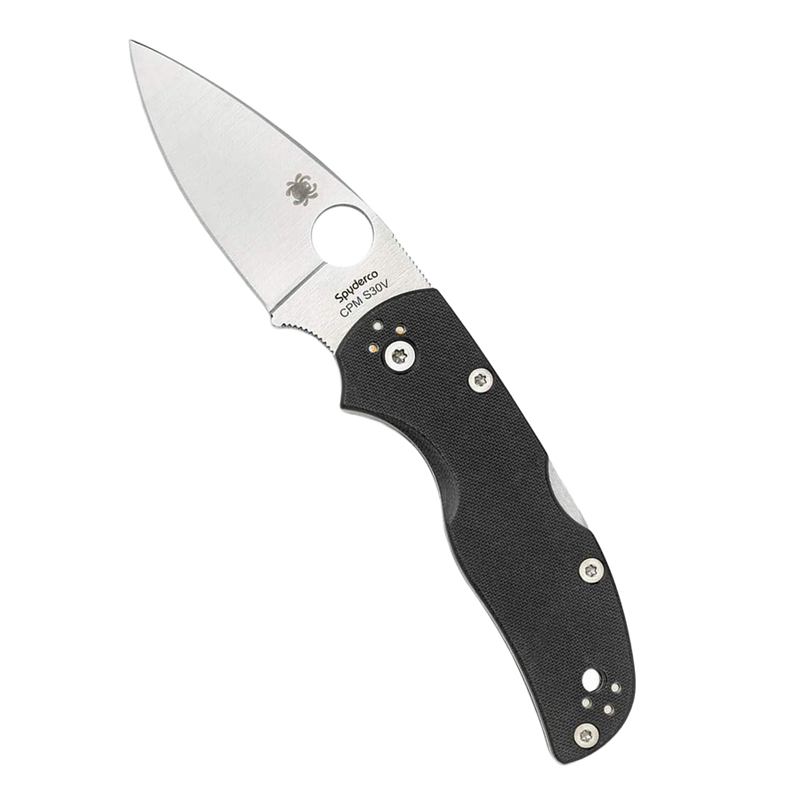 C41GP5 - SPYDERCO Native 5 G-10 Black Handles Plain