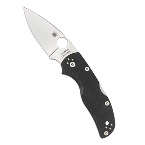 Spyderco Native 5 Lightweight Folding Utility Pocket Knife with 2.95 Inch CPM S30V Steel Blade and Black FRN Handle - CombinationEdge - C41PSBK5