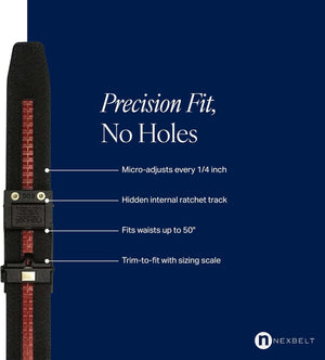 NEXBELT GUARDIAN BLK 1.5" EDC GUN BELT