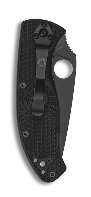 Spyderco, Tenacious, 3.39" Folding Knife, Black, 8Cr13MoV