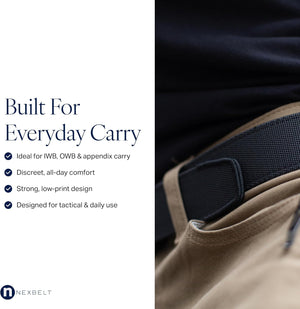 NEXBELT GUARDIAN BLK 1.5" EDC GUN BELT