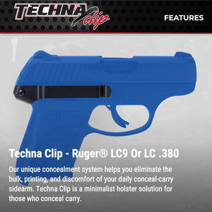 Techna Clip Concealment System for 1911 .45 ACP Pistols - Durable High-Carbon Spring Steel Gun Clip w/Teflon Coat 1500 - Right Side, Easy-to-Install Gun Holster Clip (Black)